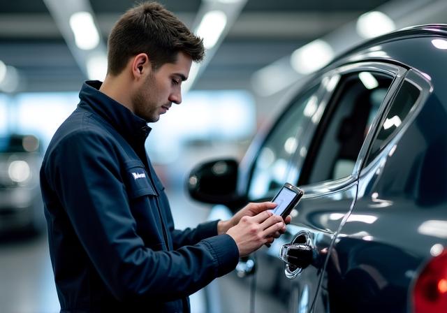Tecnico specializzato Nebulorauto al lavoro